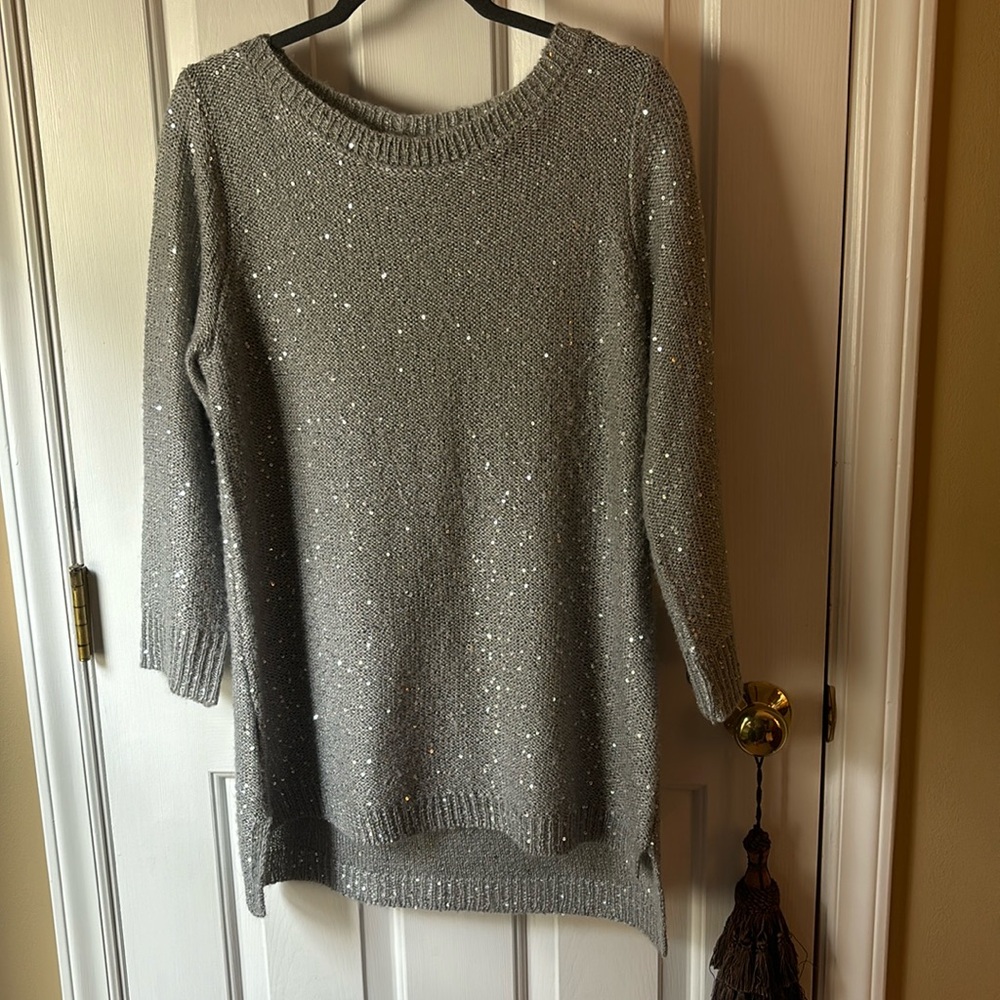 Anne Klein - sequined sweater - size L